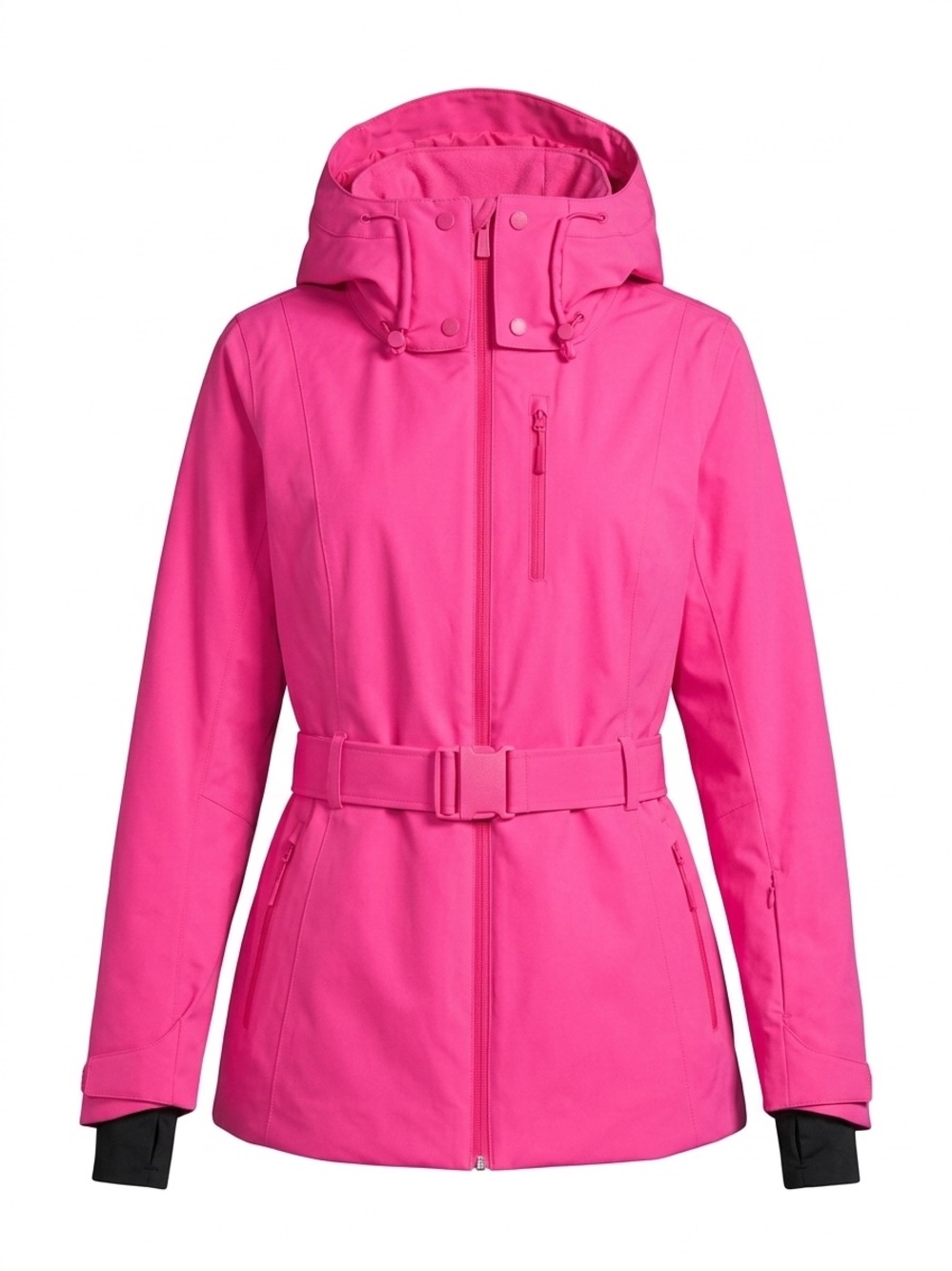 Women's Halfdays Ashton Belted Ski Jacket and Carson Bib - Pink